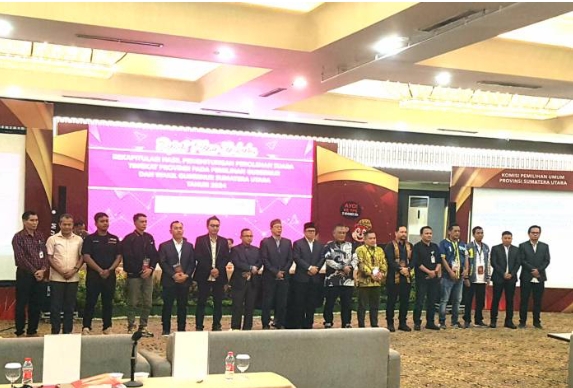 KPU Sumut Gelar Rapat Pleno Terbuka di Hotel Emerald Garden