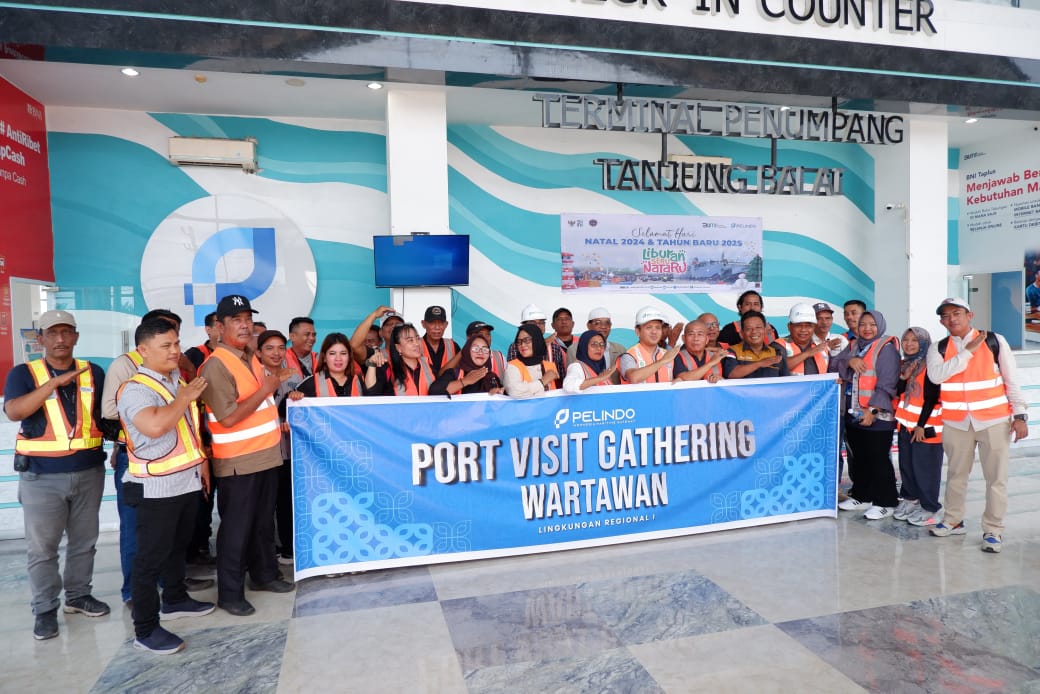 Tingkatkan Sinergi Dengan Media, Pelindo Regional 1 MeLaksanakan Media Port Visit ke Terminal Teluk Nibung.