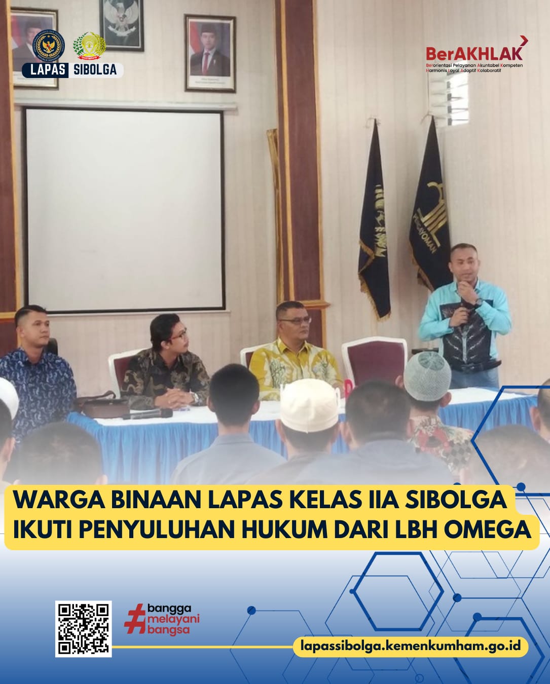 WARGA BINAAN LAPAS KELAS IIA SIBOLGA IKUTI PENYULUHAN HUKUM DARI LBH OMEGA