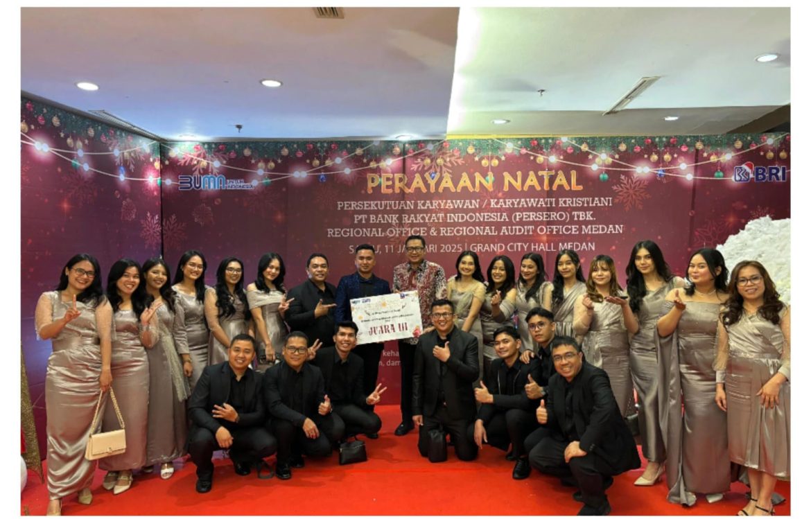 PKK BRI BO Balige berhasil Sabet Juara III di Festival Pujian Natal BRI 2024 Medan*