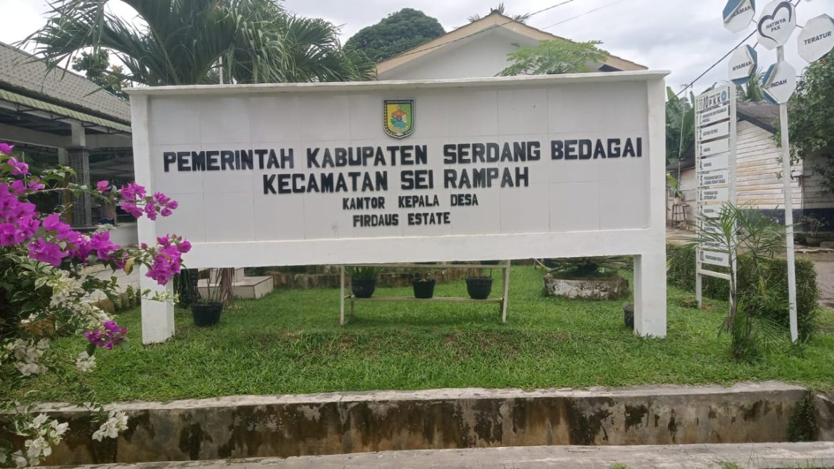 Tak Pasang Plank Penggunaan ADD dan DD 2024,Ini Penjelasan PJS Kepala Desa Firdaus Estate