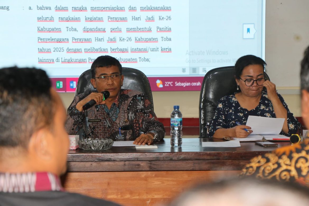 Panitia Perayaan HUT Toba Dibentuk, Direncanakan Berlangsung 3 Hari*