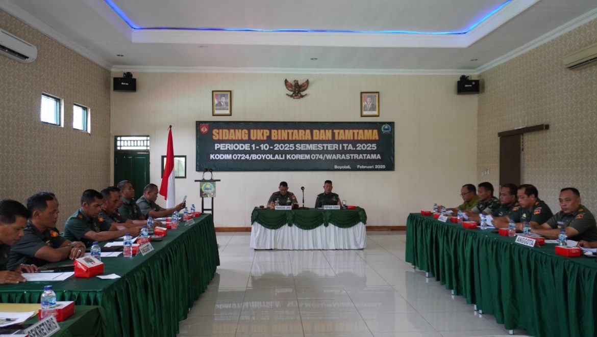 Dandim Boyolali Pimpin Langsung Sidang Jabatan