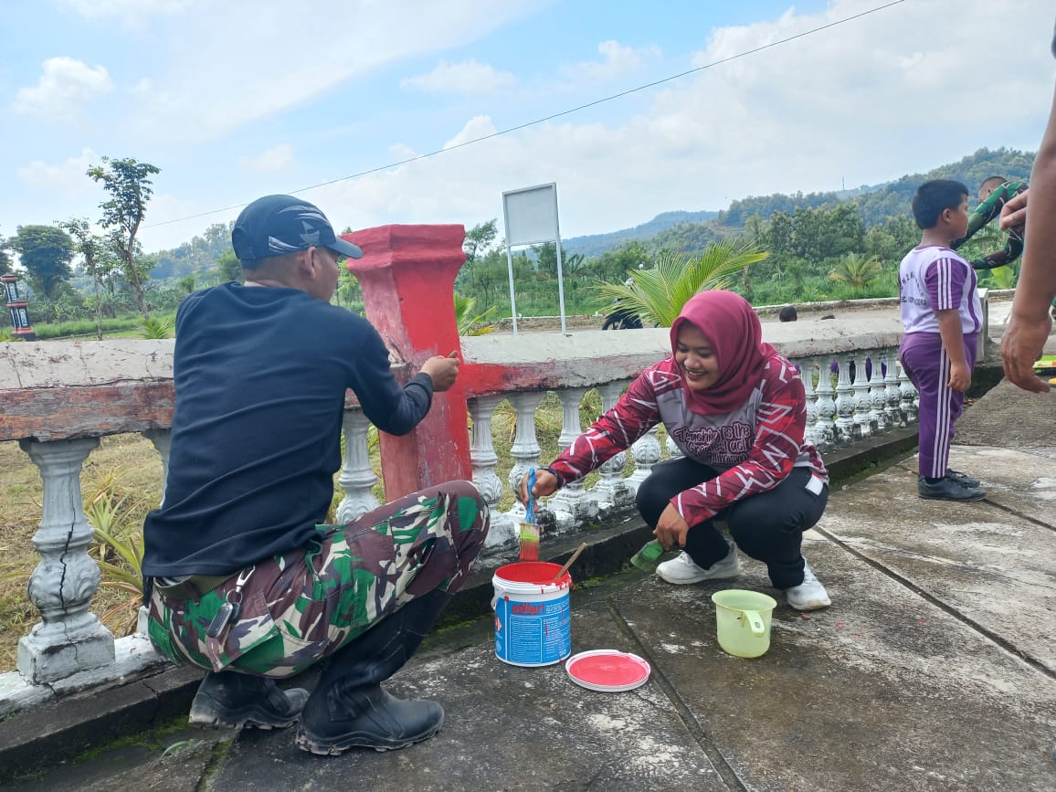 Koramil Wonosegoro Dan Warga Kalinanas Antusias Sambut TMMD ke-123 Tahun 2025