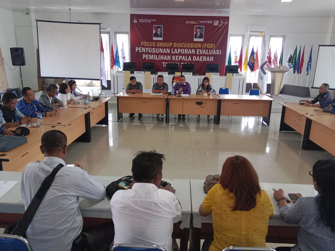 KPU Toba Gelar FGD Tampung Masukan Evaluasi Pilkada 2024*