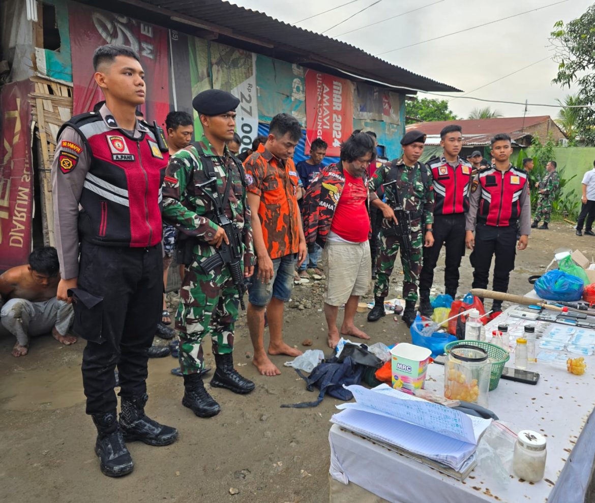 Kodam I/BB dan Polda Sumatera Utara Gerebek Kampung Narkoba di Jermal 15