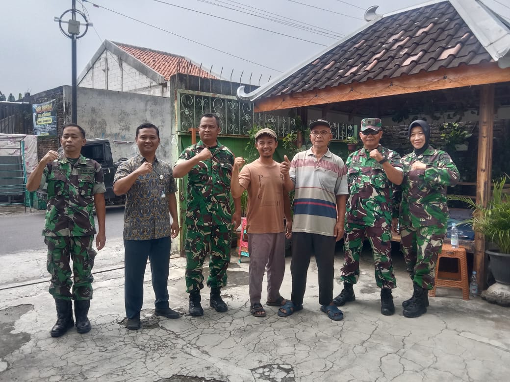 Danramil Ngemplak Boyolali Dampingi Bulog Lakukan Pengecekan Penggilingan Padi