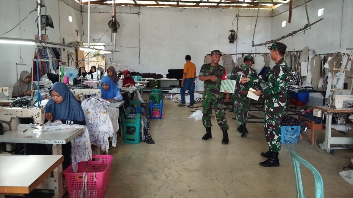 Babinsa Kunjungi Usaha Konveksi Warga Binaan, Dorong Peningkatan Ekonomi