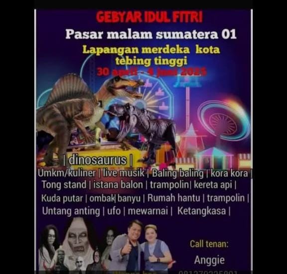 Ketua Majelis Taklim FPI Kota Tebingtinggi Tolak Rencana kegiatan pasar malam .