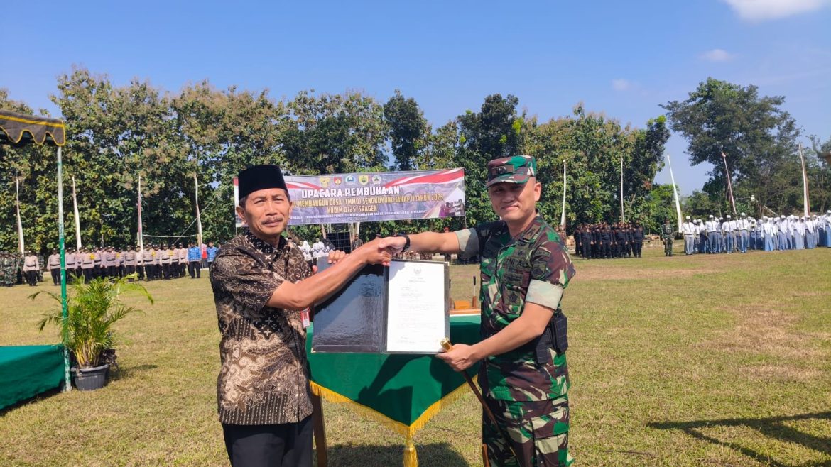 Buka TMMD Tlogotirto, Bupati sampaikan 3 prioritas pembangunan