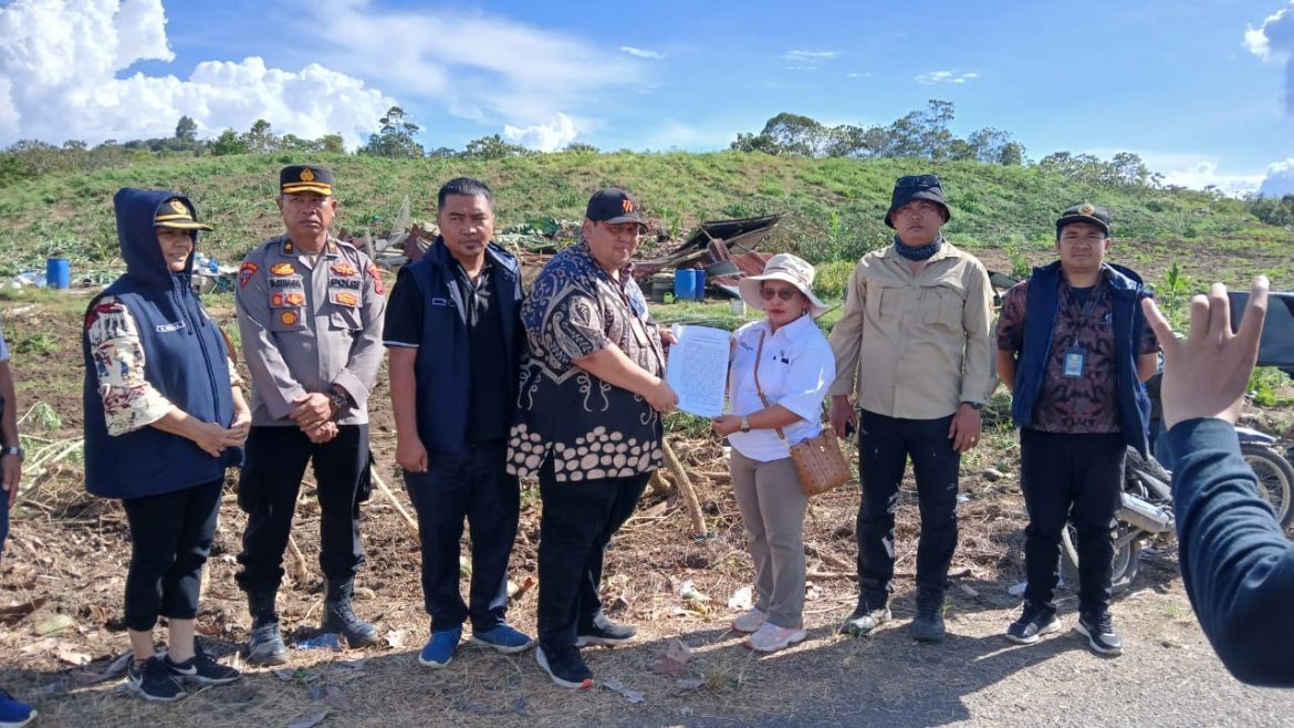 Eksekusi Lahan Seluas 25 Ha di Sibaja Baja Desa Parik Kec.Uluan Kab.Toba Berlangsung Aman*