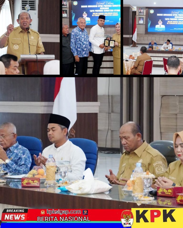 Bupati Langkat H.Syah Afandin.SH Sampaikan Prioritas Pembangunan di Hadapan BANGGAR DPRD Sumut.