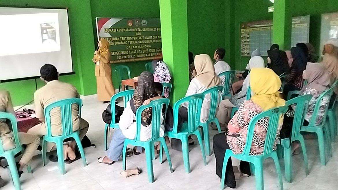 Kodim Boyolali Bekerjasama Dengan Disnakan Boyolali Sosialisasikan Kesehatan Ternak