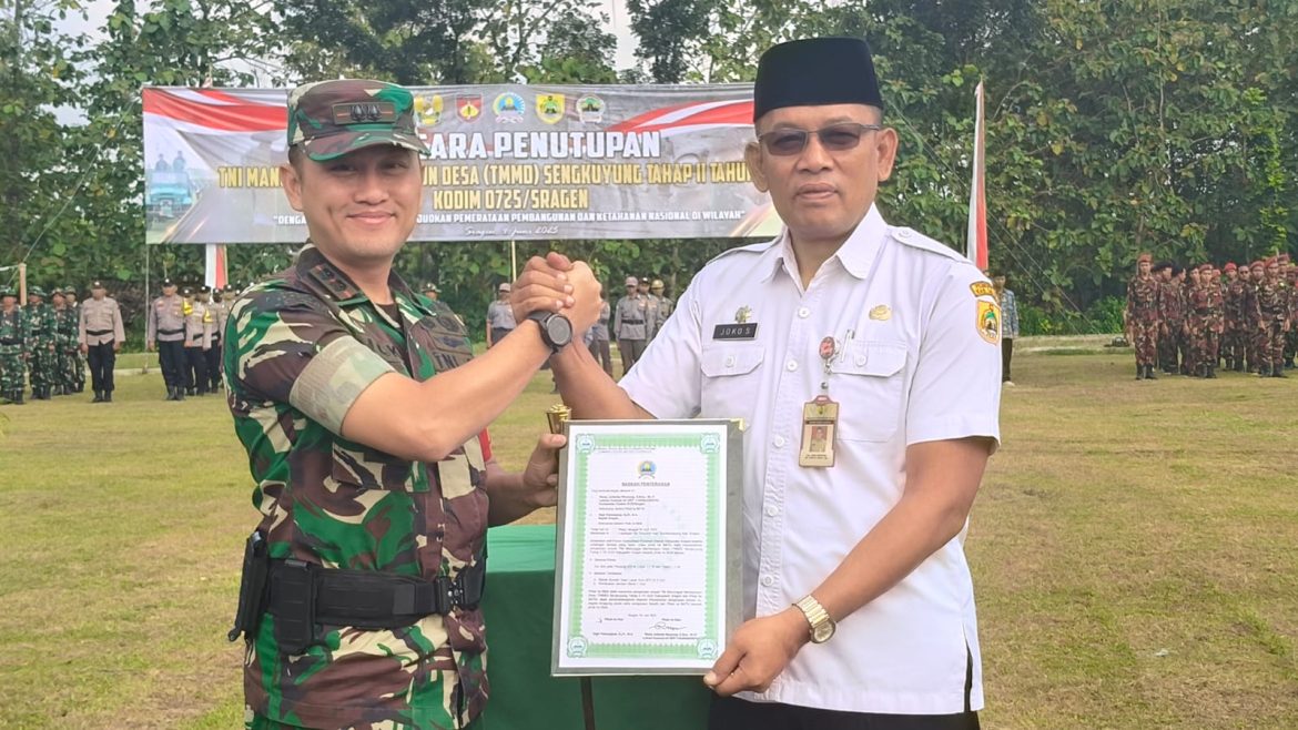 Tutup TMMD Tlogotirto, Dandim Sragen sampaikan TMMD selesai tepat waktu