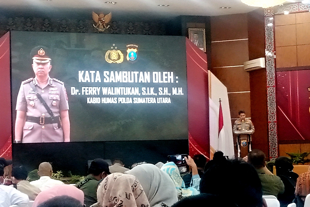 Polda Sumut Jalin Silaturahmi Sebagai Penyejuk Bersama Ratusan Jurnalis di Mako Aula Tribrata