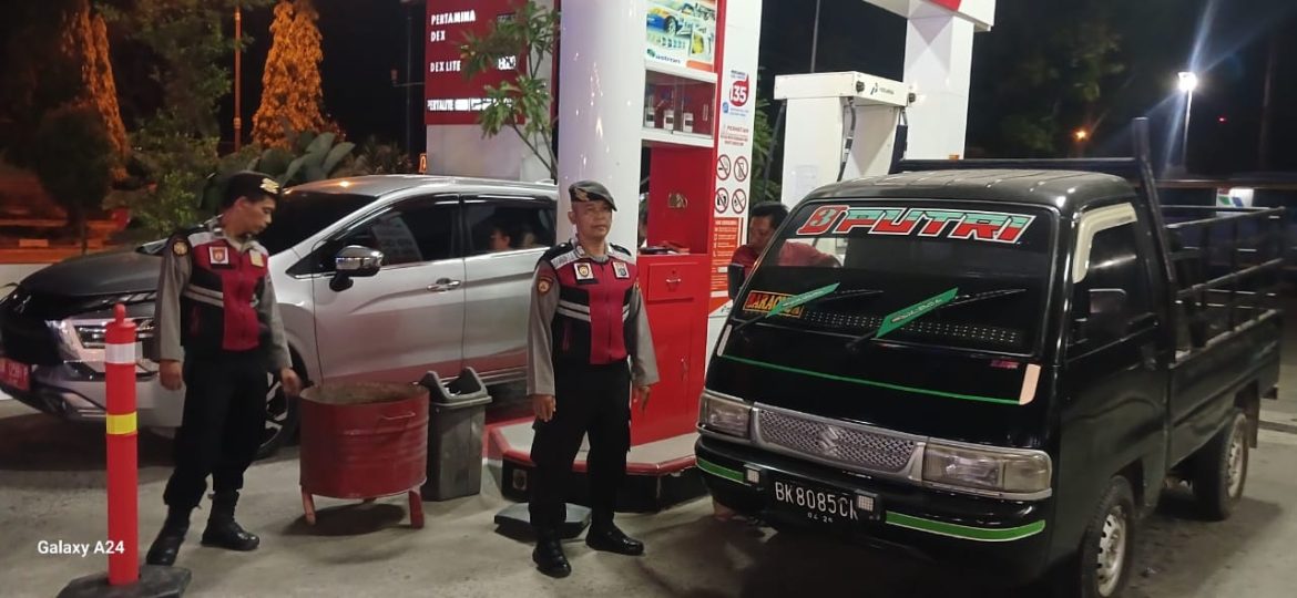 Wujudkan Keamanan Malam Hari, Sat Samapta Polres Langkat Gelar Patroli Presisi KRYD di Jam Rawan.