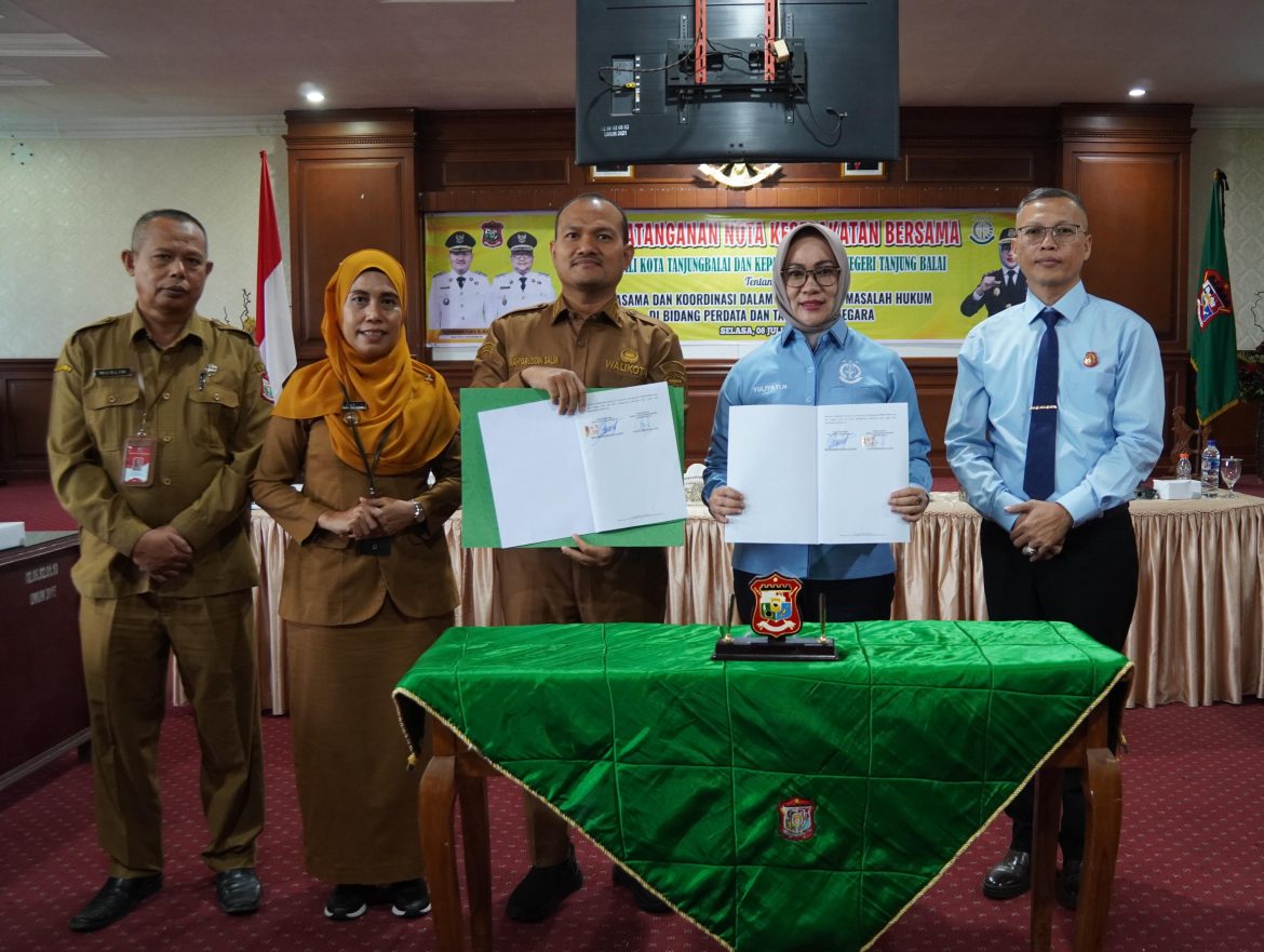 Pemkot dan Kejaksaan Negeri Tanjungbalai Tandatangani Kesepakatan Tentang Hukum Perdata dan Tata Usaha Negara