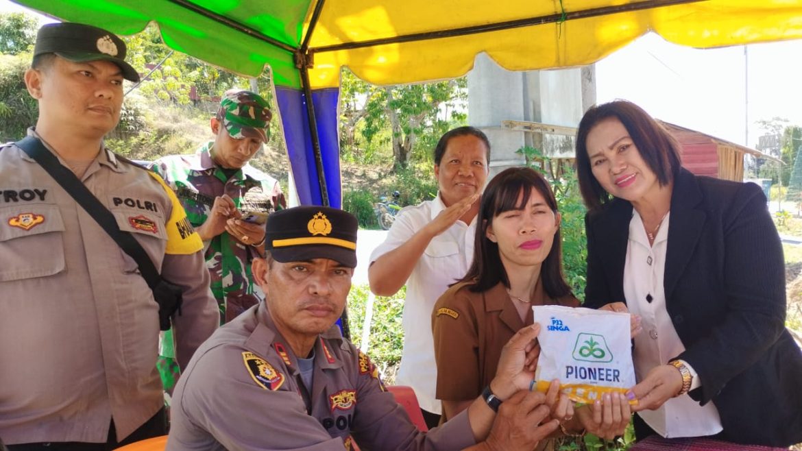 Dukung Ketahanan Pangan Nasional, Polsek Silaen Bersama Muspica Gelar Penanaman Jagung Serentak Kuartal III
