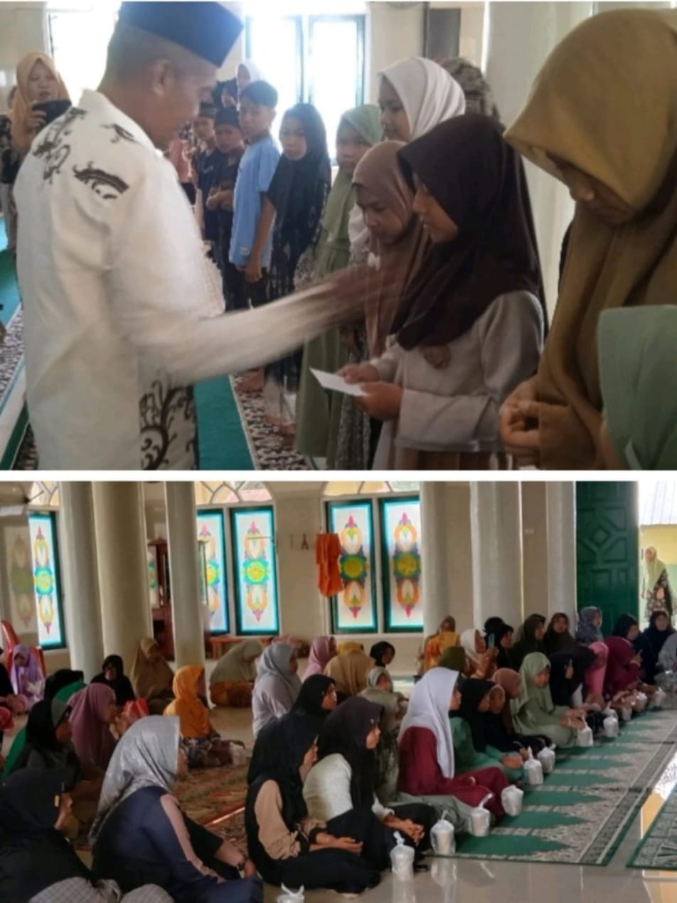 Pemerintah Desa Secanggang Bersama Pengurus Al-Hidayah Santuni Anak Yatim.