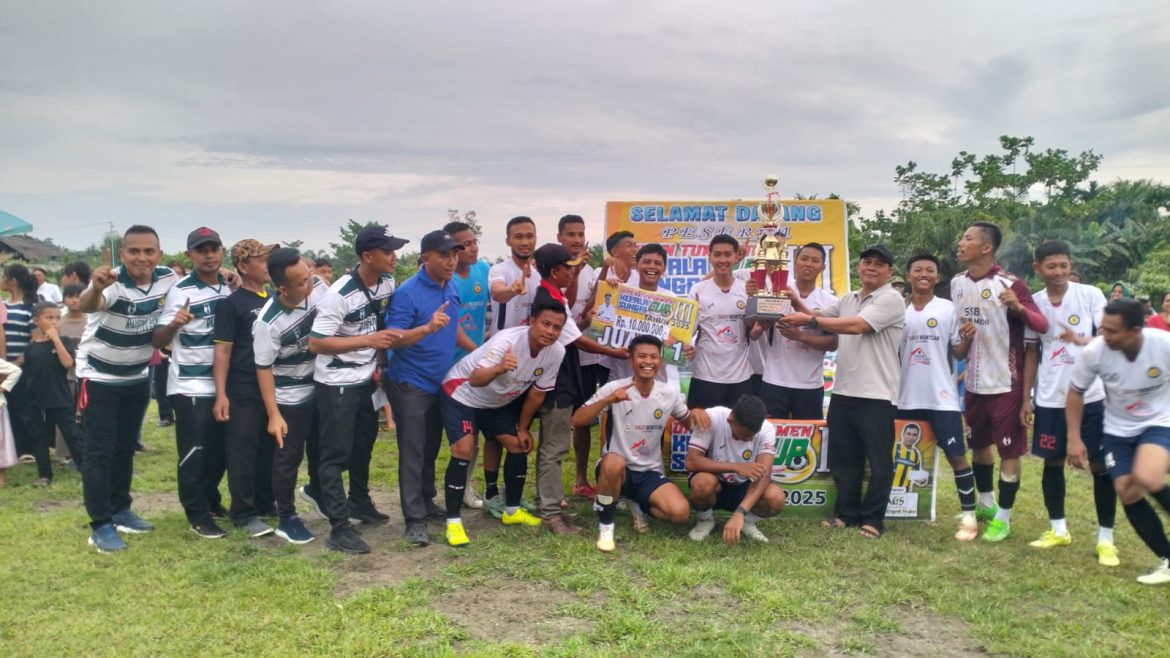 Open Turnamen Kepala Sungai Cup-lll Tahun 2025 Sukses Digelar, Tim Muda FC, Meraih Juara l.