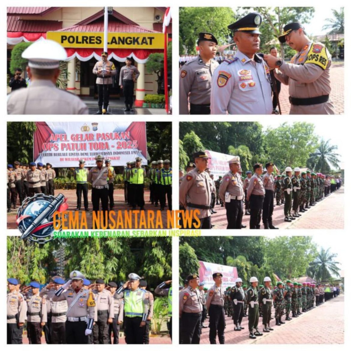 Kapolres Langkat Pimpin Apel Operasi Patuh Toba 2025: 1.549 Personel Disiagakan, Keselamatan Berlalu Lintas Jadi Prioritas.
