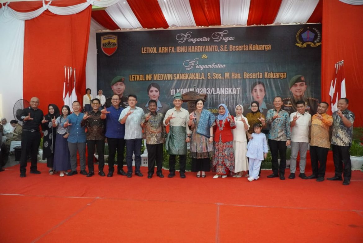 Pemkab Langkat Apresiasi Peran Dandim Lama dan Sambut Hangat Komandan Baru Kodim 0