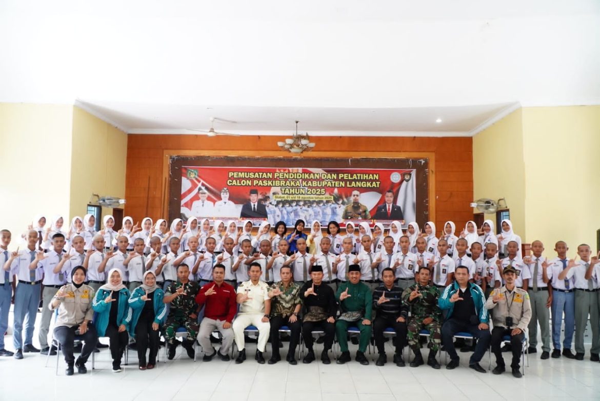 Diklat Paskibraka Langkat 2025 dibuka: 58 Pelajar Terpilih Siap Kibarkan Sang Merah Putih.