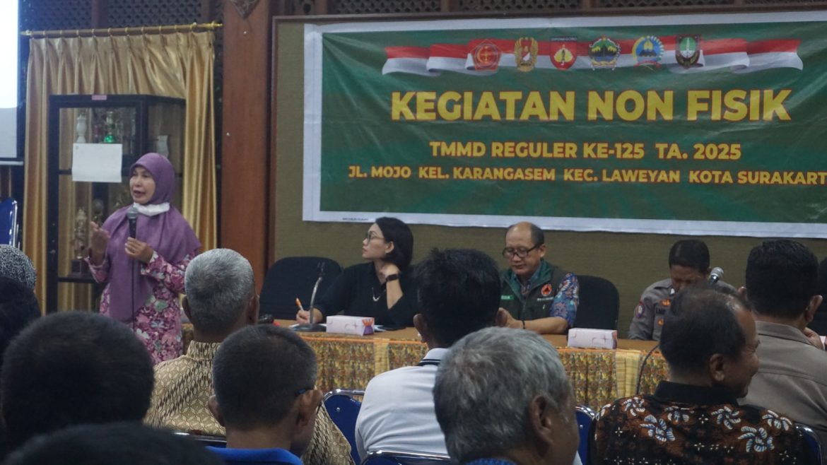 *Giat Non Fisik, Satgas TMMD Reguler Ke-125 Kodim 0735/Surakarta Berikan Penyuluhan P4GN*