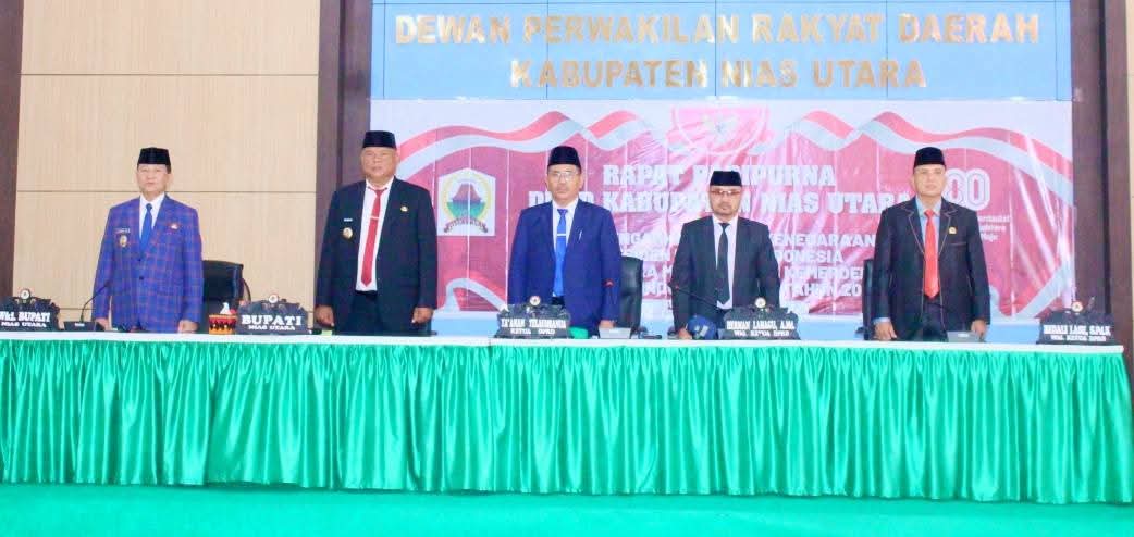 Pemerintah Kabupaten Nias Utara Hadiri Rapat Paripurna DPRD dalam Rangka Pidato Kenegaraan Presiden RI