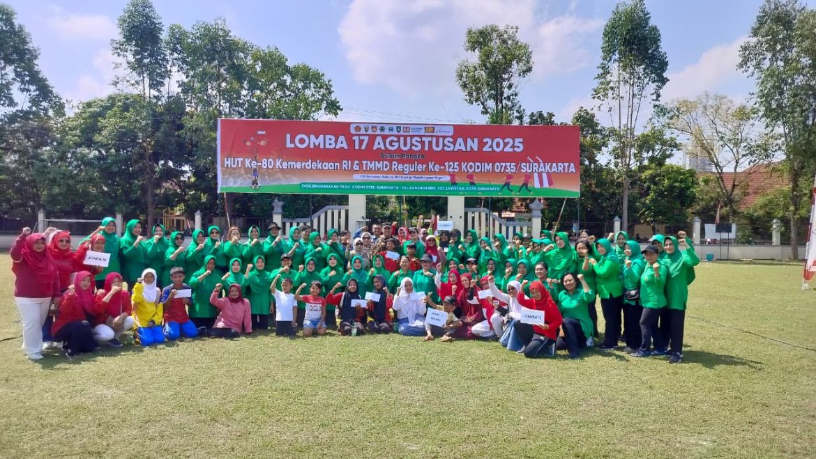 *Semarakkan HUT RI Ke-80, Satgas TMMD Reguler Ke-125 Kodim 0735/Surakarta Gelar Berbagai Macam Perlombaan*