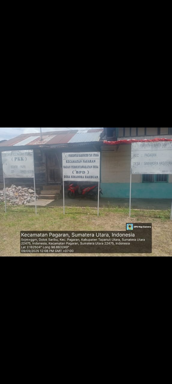 Warga Pertanyakan Pembangunan Jalan Desa Simamora Hasibuan di Kecamatan Pagaran Tidak Sesuai Spesifikasi.
