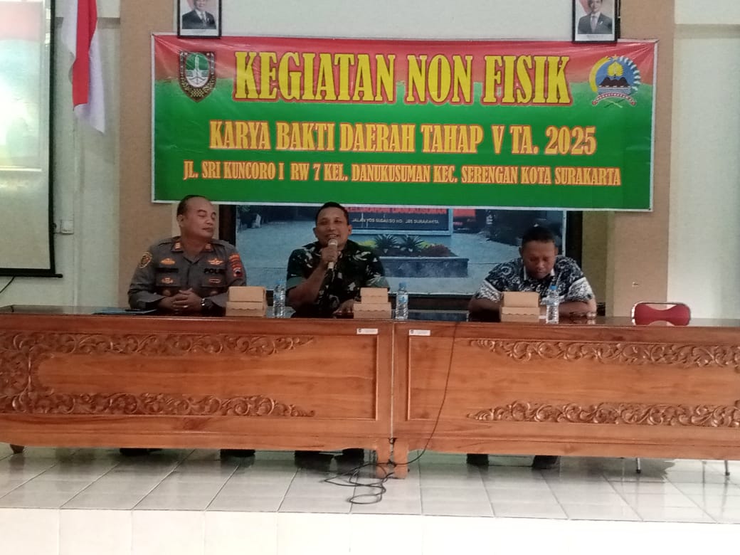 Kegiatan Non Fisik Karya Bakti Daerah, Danramil 03 Serengan Penyuluhan Bela Negara