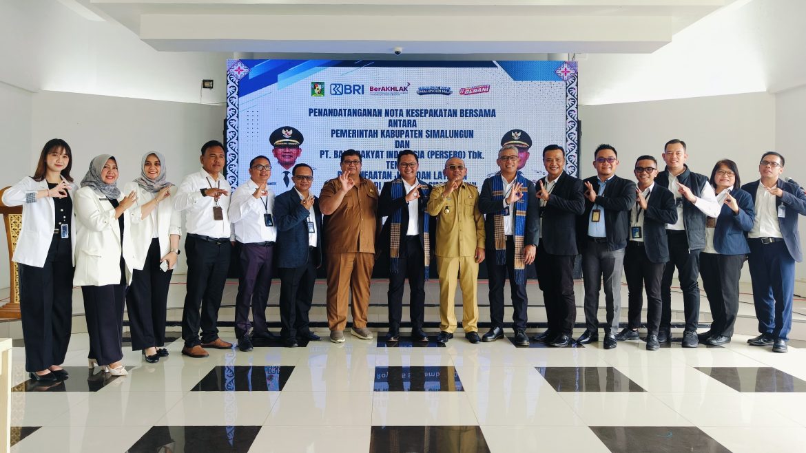 Pemkab Simalungun dan BRI Pematang Siantar Teken Nota Kesepakatan Pemanfaatan Jasa Perbankan