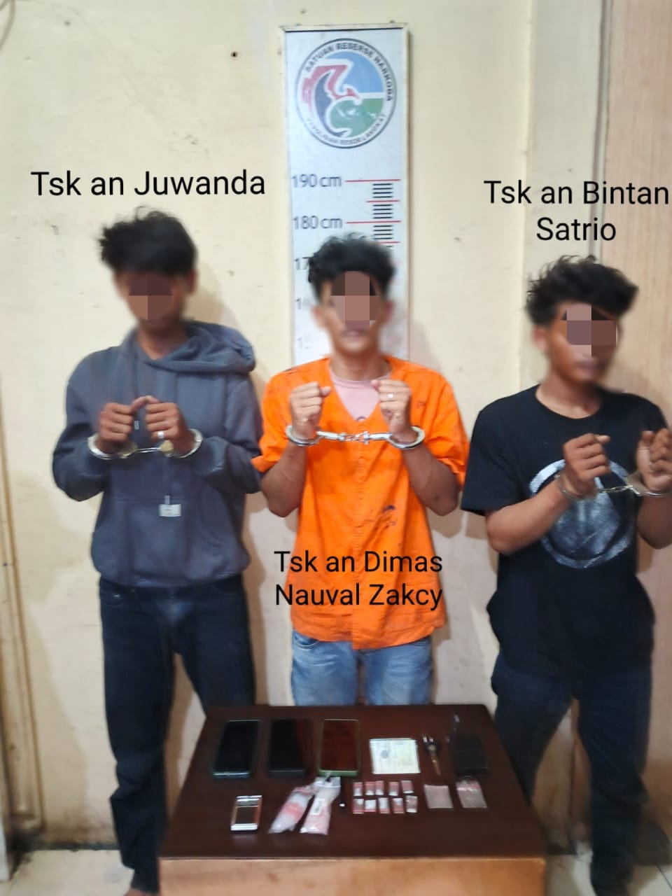 Polres Langkat tanpa henti terus buru Pelaku Narkoba, tiga orang di amankn.