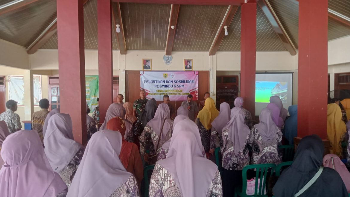 Babinsa Hadiri Pelantikan Kader Posyandu, Berharap Derajat Kesehatan Masyarakat Meningkat