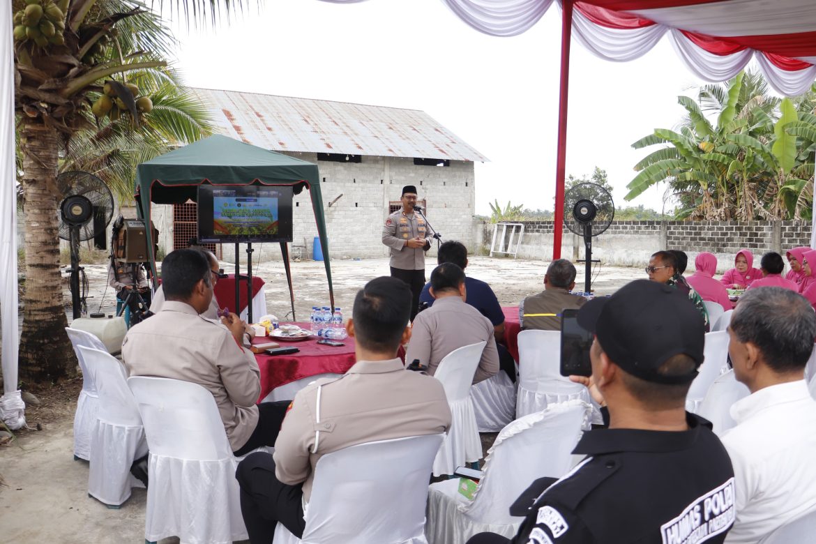 Kapolres Langkat Pimpin Panen Raya Jagung Kuartal III 2025 Secara Virtual.