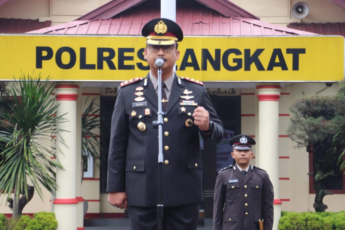 Upacara Hari Kesaktian Pancasila di Mapolres Langkat, Dibacakan Ikrar Tekat Pertahankan Pancasila.