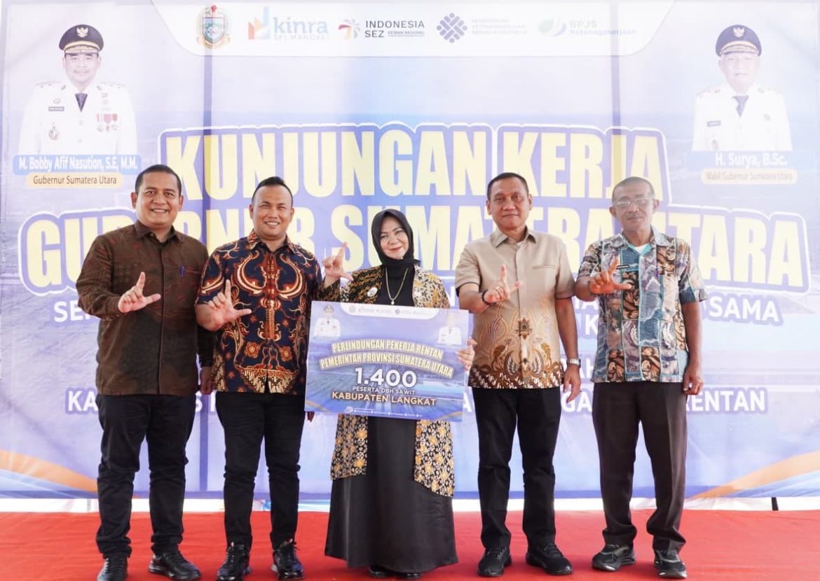 Bupati Langkat Dukung Perlindungan Pekerja Rentan, 1.400 Warga Terima Bantuan Iuran BPJS Ketenagakerjaan