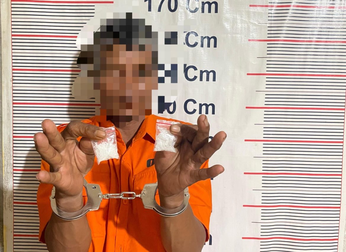 Polsek Bahorok Tangkap Pengedar Sabu dengan Barang Bukti 10,71 Gram.