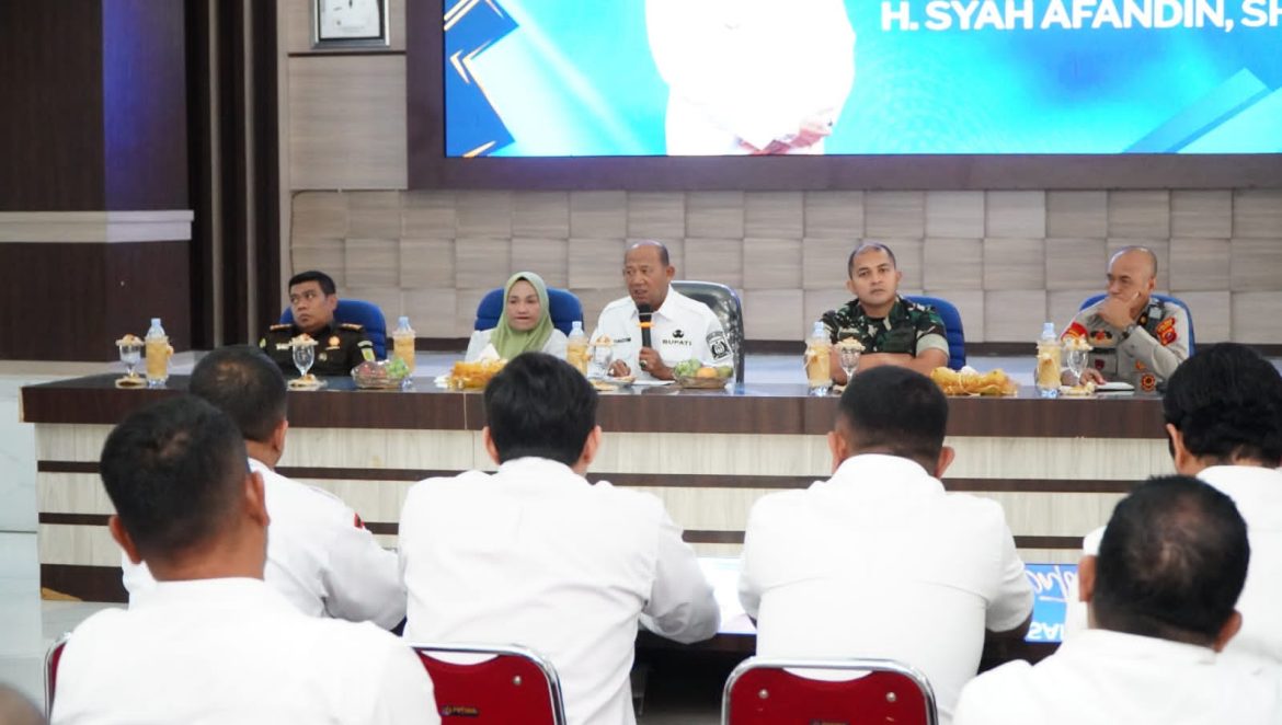 Syah Afandin Pimpin Rapat Forkopimda Bahas Isu Strategis dan Kewaspadaan Dini.