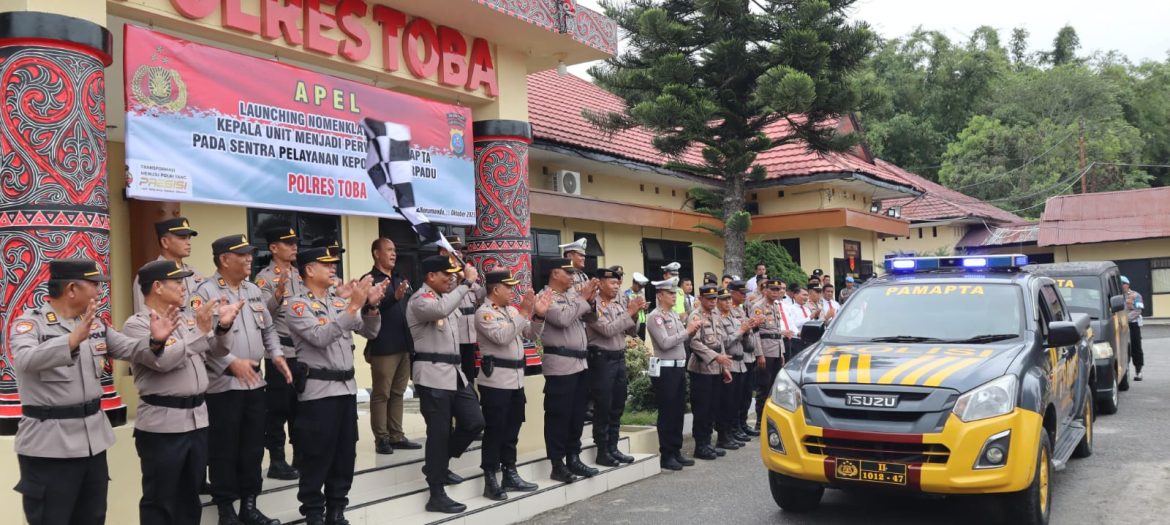 Pimpin Apel Launching Pamapta SPKT, Kapolres Toba : Dorong Pelayanan Polisi Lebih Responsif