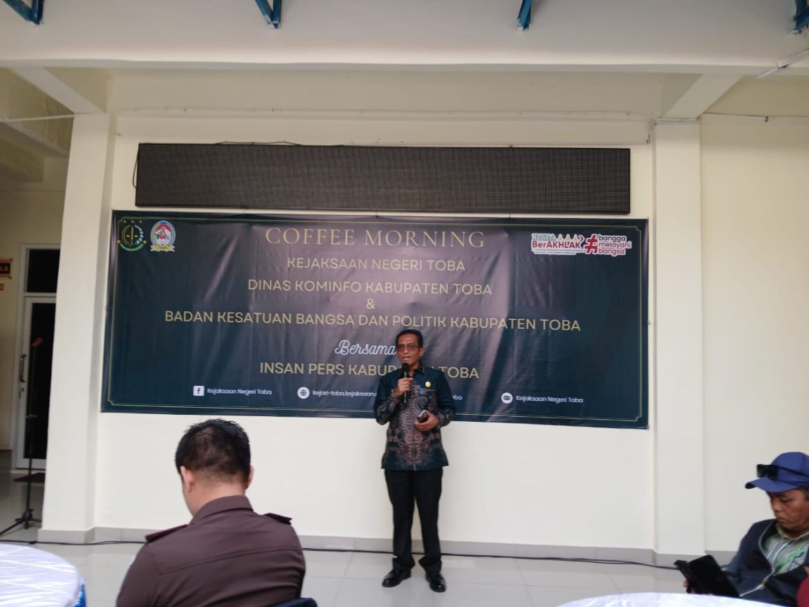 Kajari Toba Gelar Coffee Morning Bersama Insan Pers, Dohar: Dua Tahun Sudah Bertugas, Jaga Kemitraan kepada Insan Pers