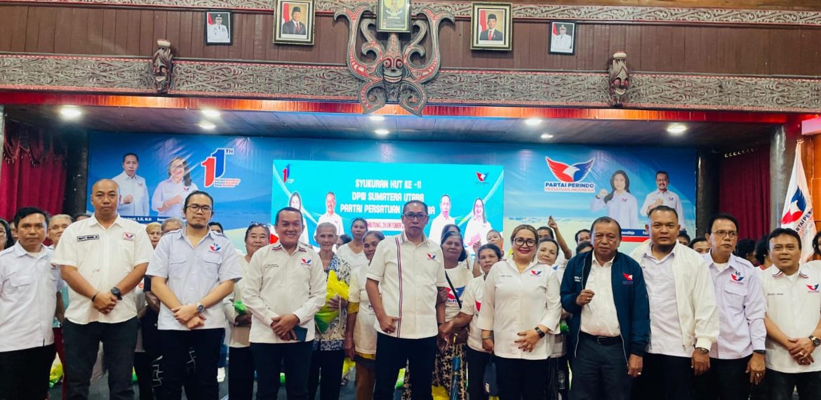 Pemkab Taput Apresiasi Syukuran HUT Perindo ke-11 se-Sumut dilaksanakan di Tarutung.