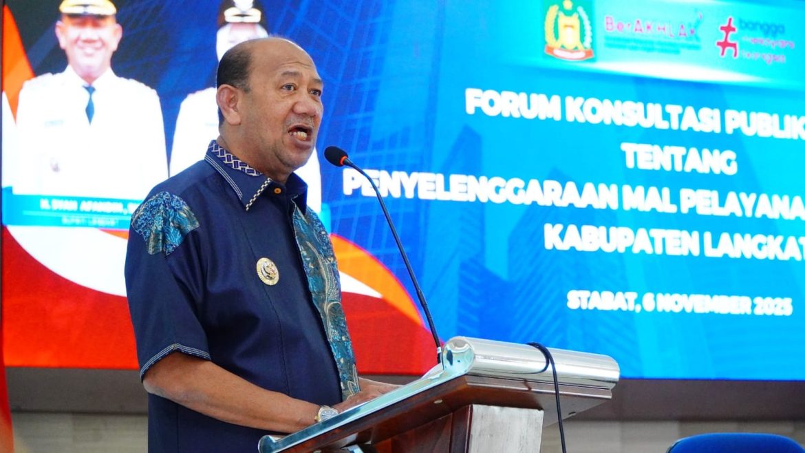 Bupati Syah Afandin Buka Forum Konsultasi Publik Menuju Mall Pelayanan Publik Langkat