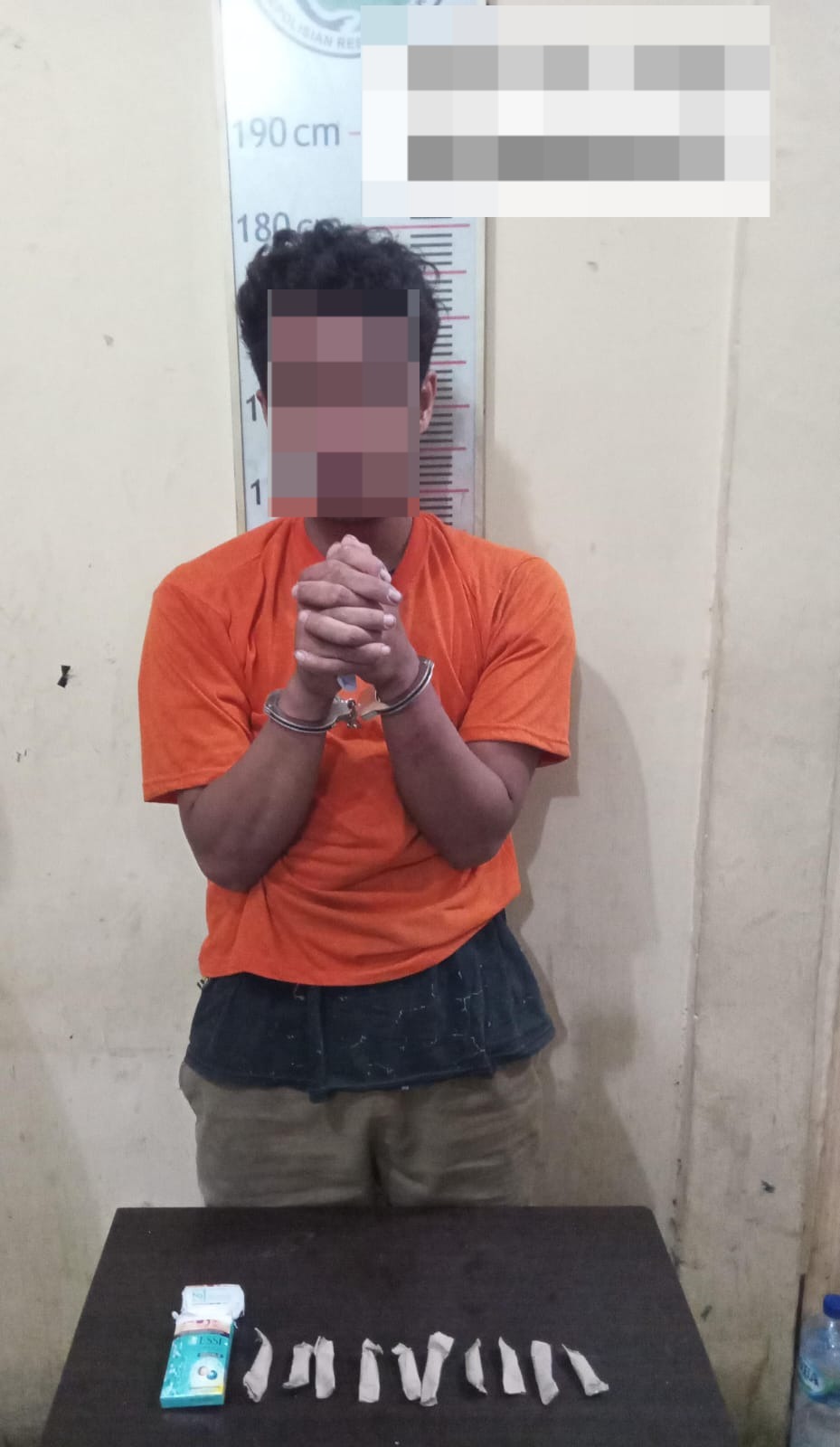 Sat Narkoba Polres Langkat Tangkap Pria Diduga Terlibat Penyalahgunaan Ganja.
