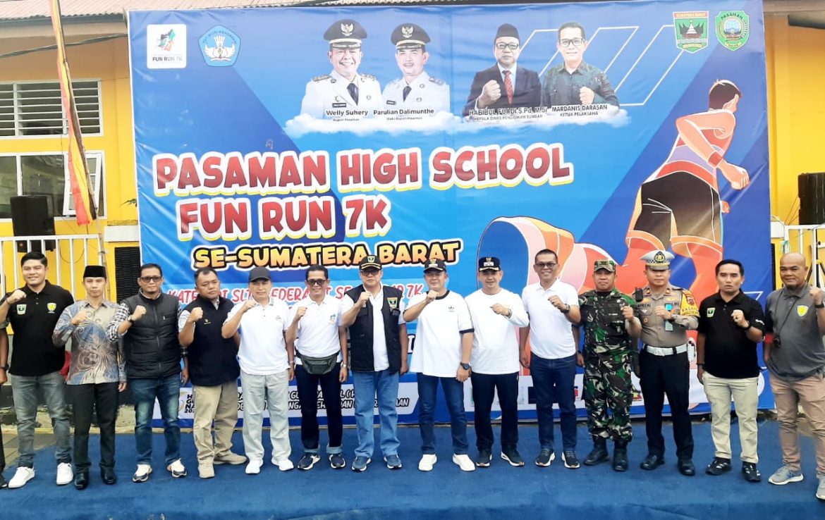 Bangkitkan Semangat Pelajar, Bupati Welly Suhery; Fun Run High School se-Sumbar Cetak Generasi Haus Prestasi