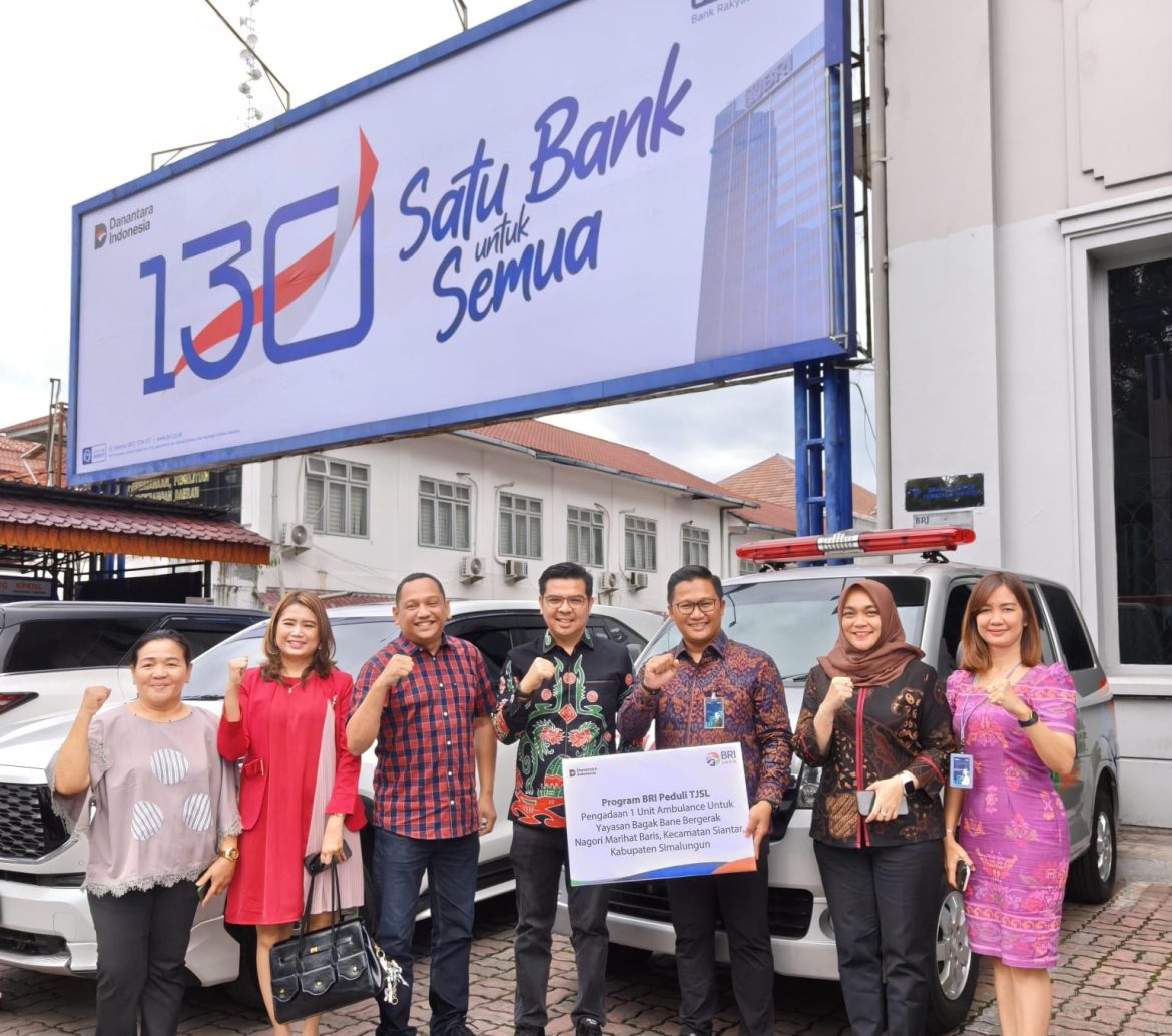 BRI Pematang Siantar Dukung Kemanusiaan, Salurkan Ambulans Suzuki APV ke Yayasan Bagak