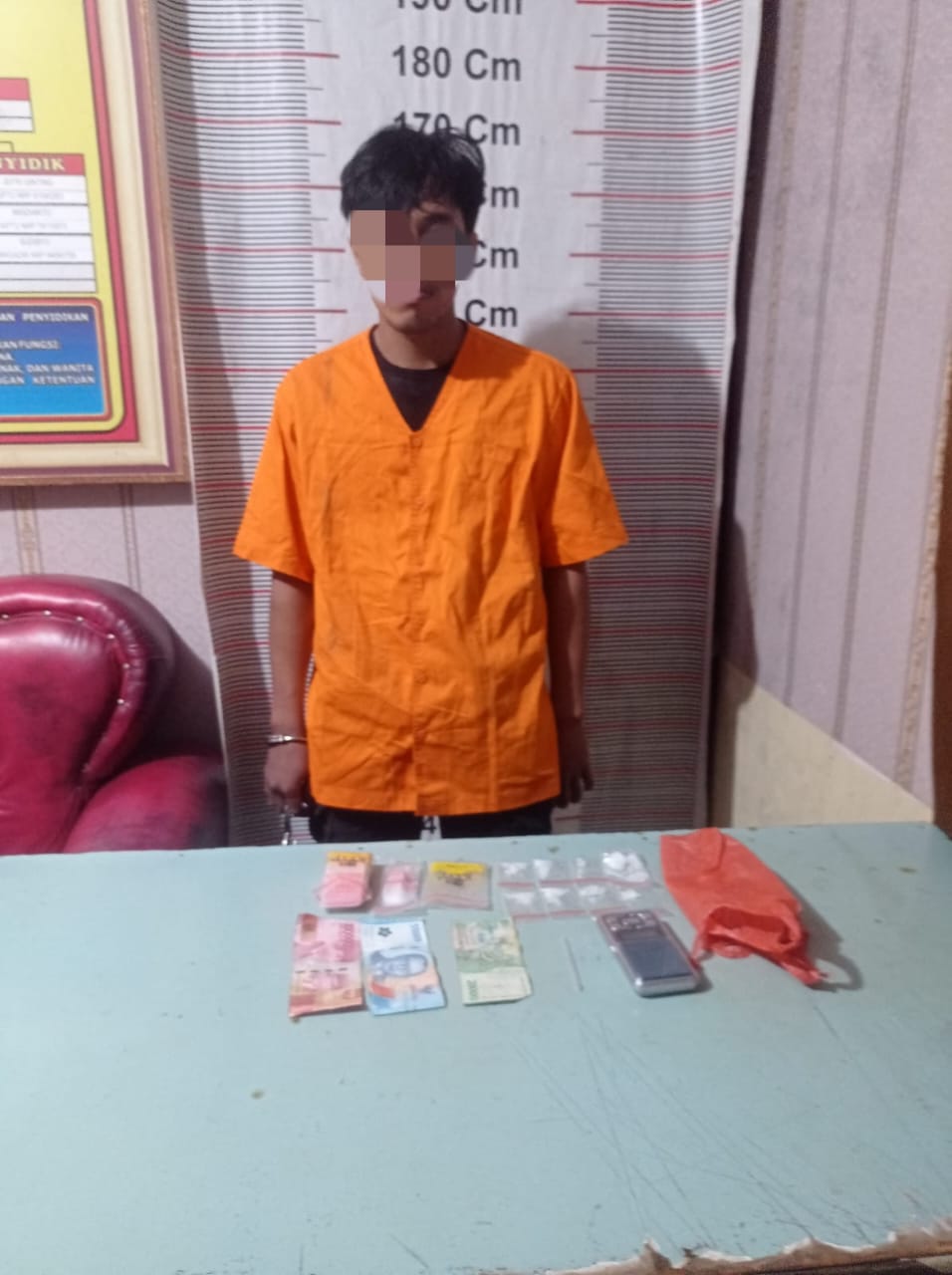 Polsek Secanggang Ringkus Pengedar Sabu, 11,46 Gram Barang Bukti Diamankan