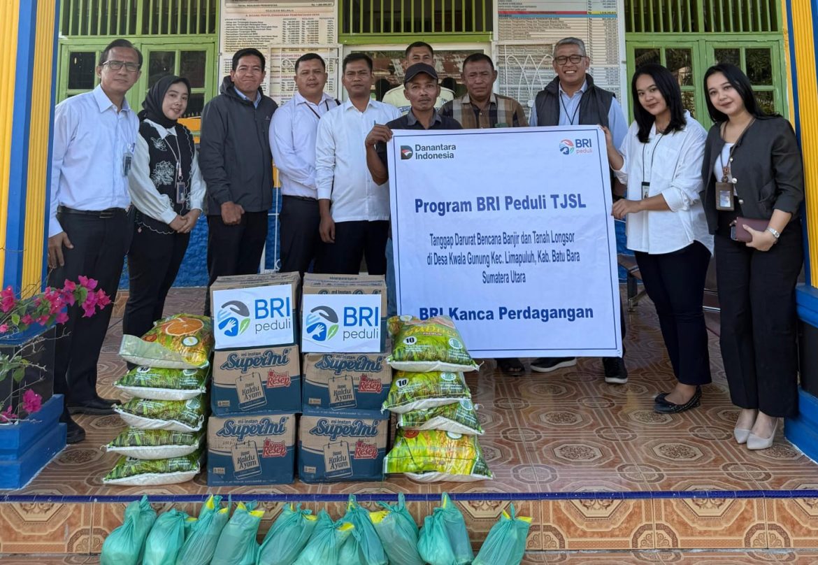 Aksi Peduli BRI Kanca Perdagangan: Bantuan Kemanusiaan Tiba di Dua Desa Terdampak Bencana