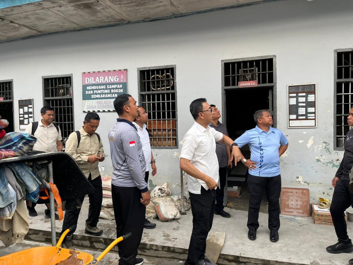 Kunjungan Kerja Ses Ditjenpas ke Rutan Tanjung Pura, Fokus Pemulihan Pasca Banjir
